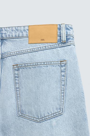 COTTON-LYOCELL STRAIGHT-LEG JEANS - Light blue by Zara - Image 9