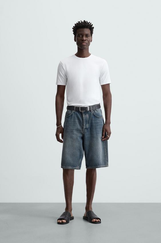 CAMISETA BÁSICA SLIM FIT - Blanco de Zara - Imagen 0