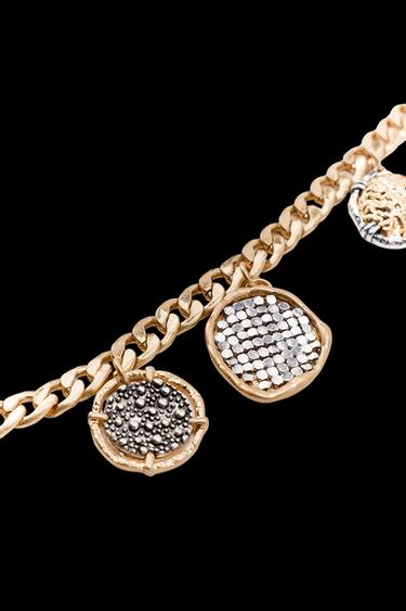 CINTURÓN METÁLICO MONEDAS - Dorado de Zara
