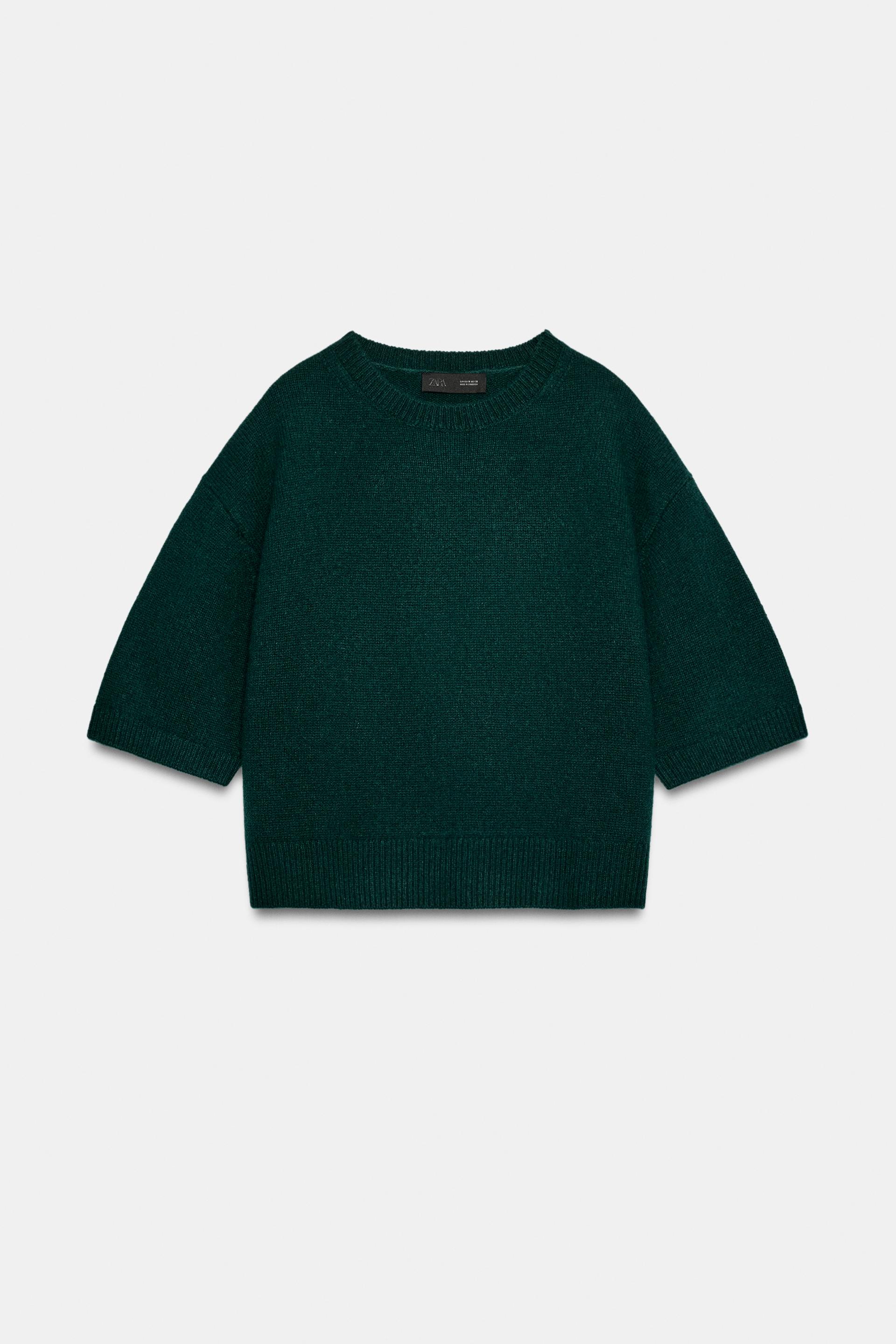 100% WOOL SHORT SLEEVE SWEATER thumbnail 5