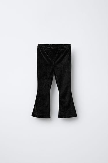 Zara ALT LAIENEVAD SAMETPÜKSID - Must - Pilt 0