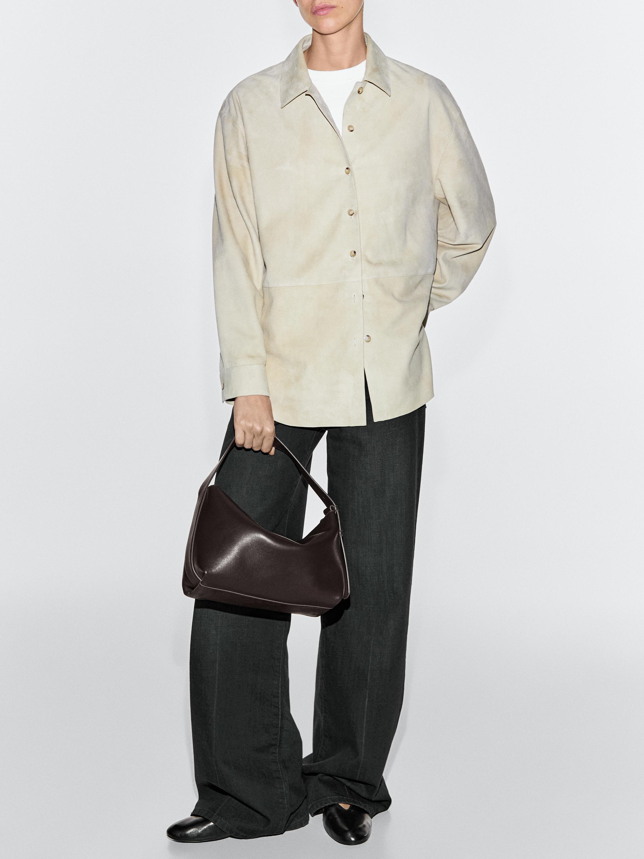 nappa leather shoulder bag