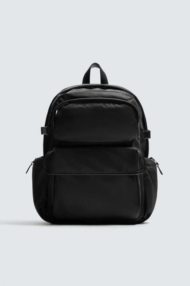 MULTI-POCKET TECHNICAL BACKPACK - Black by Zara