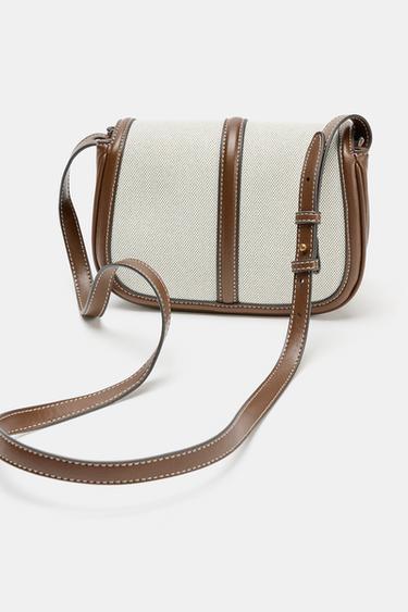 CONTRAST CROSSBODY BAG - Light beige by Zara - Image 4