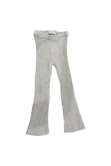 RIBBED KNIT FLARE LEGGING