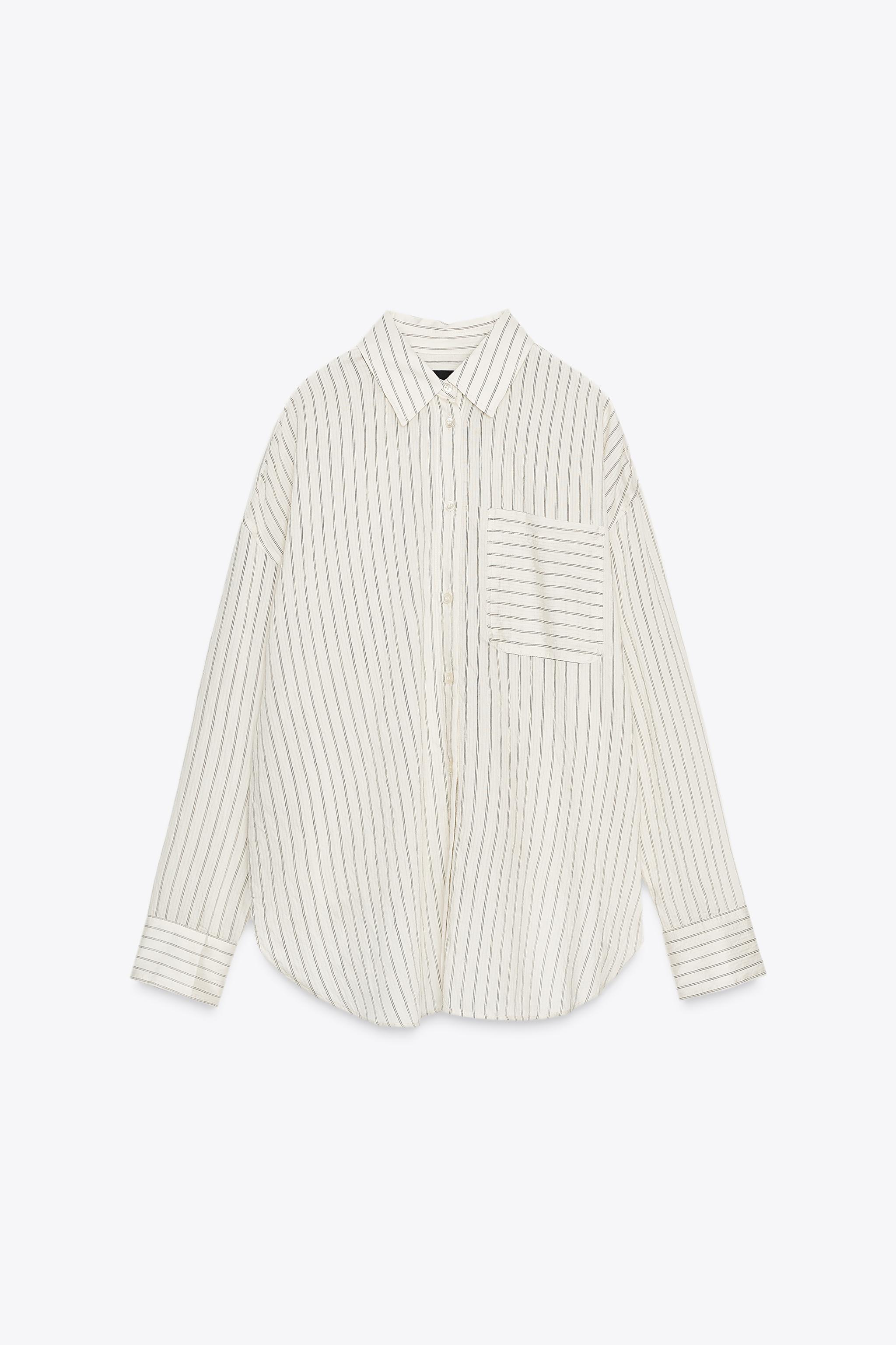 ZW COLLECTION STRIPED SHIRT - Black / White | ZARA United States