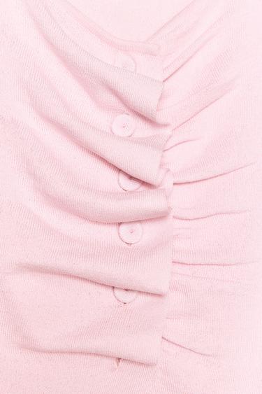 TOP PUNTO FRUNCES - Rosa de Zara