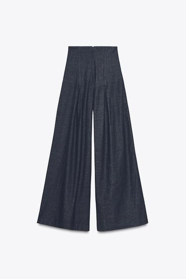 ZW COLLECTION ULTRA HIGH-WAIST WIDE-LEG JEANS - Blue by Zara - Image 5