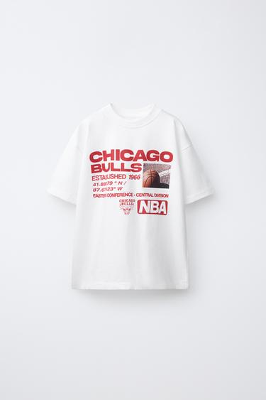 NBA - CHICAGO BULLS PRINTET T-SHIRT - Hvid fra Zara - Billede 0