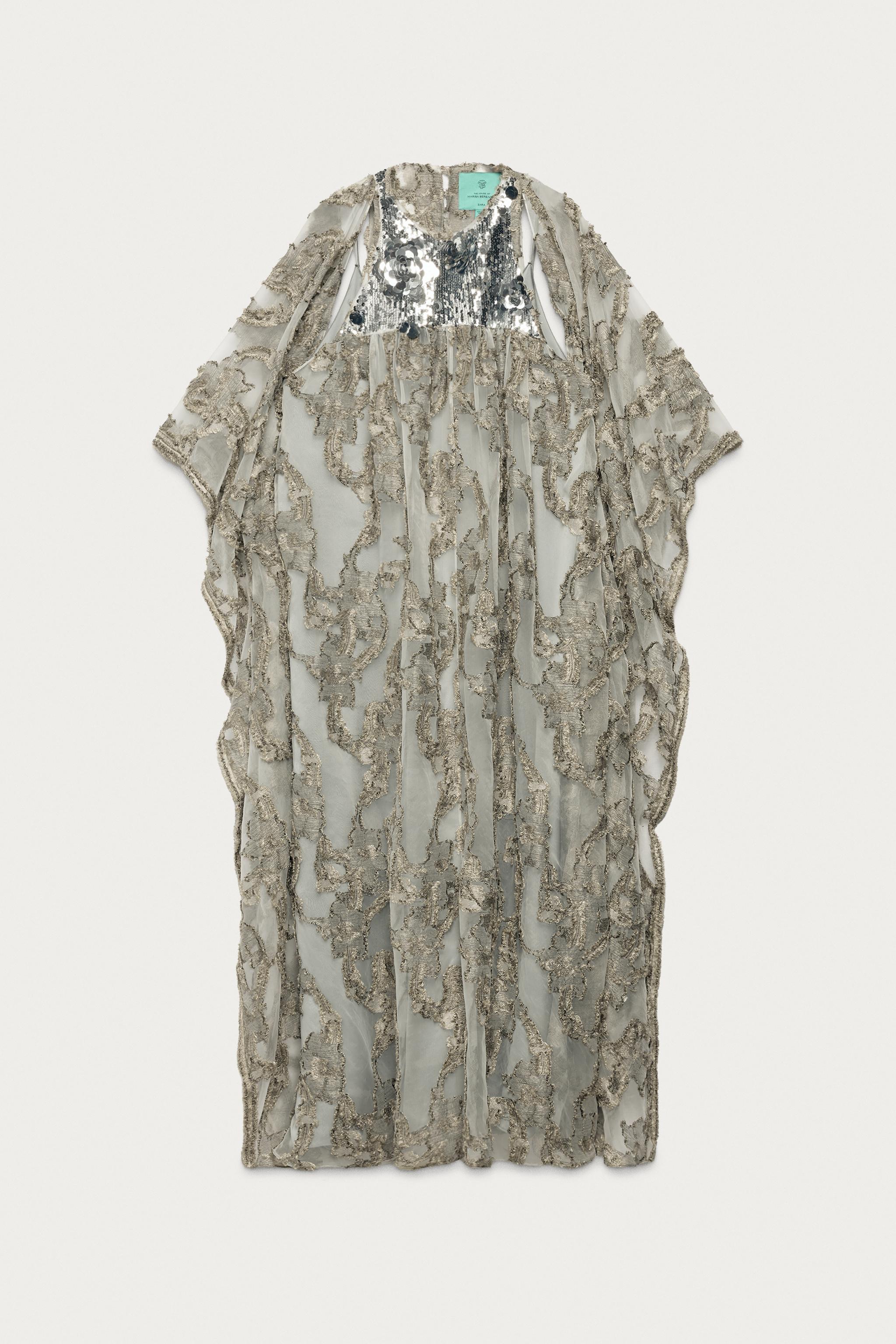 Женские платья Zara SEQUINED JACQUARD TUNIC DRESS MARISA BERENSON X