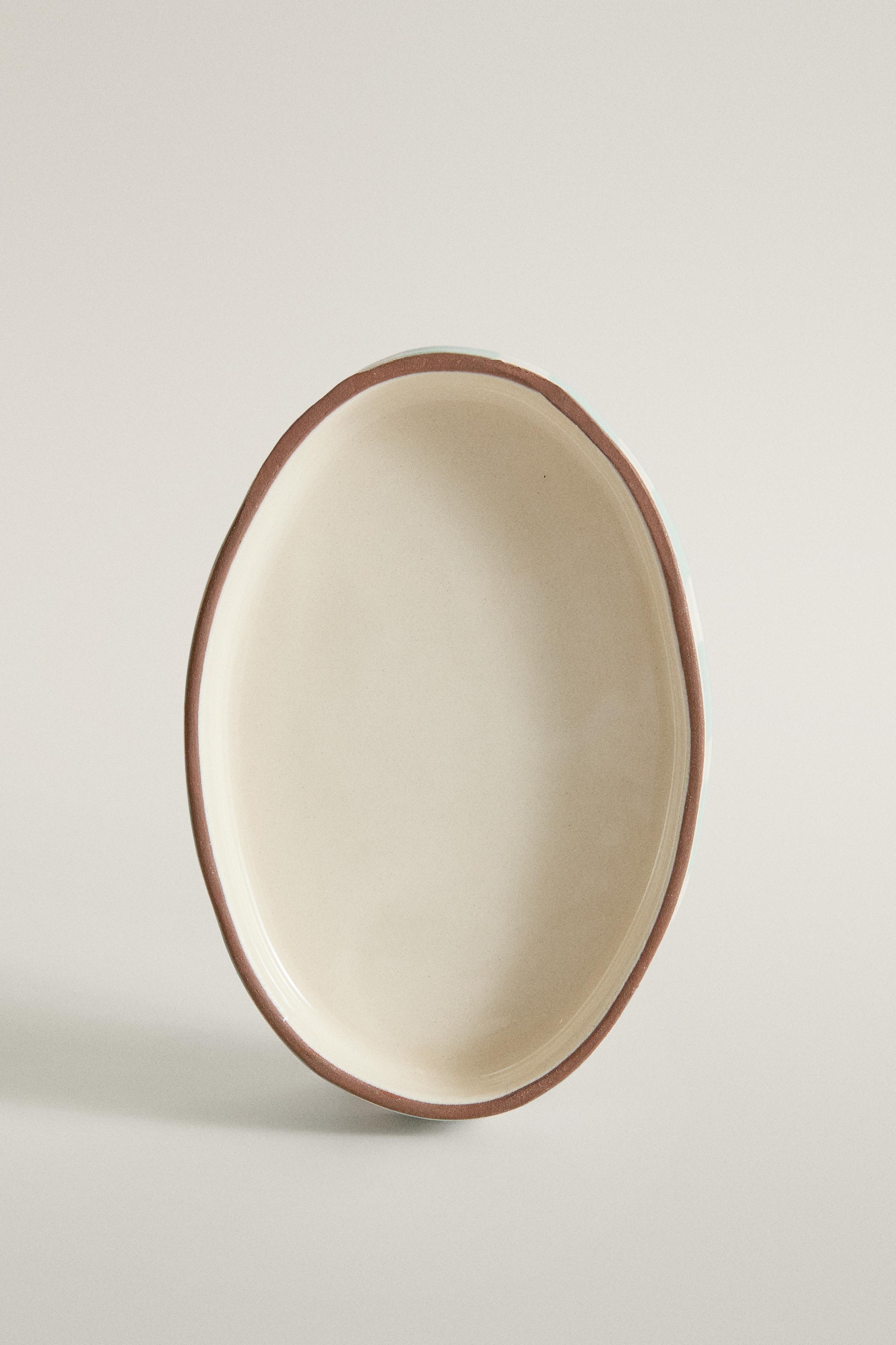 PORTE-SAVON SALLE DE BAIN CÉRAMIQUE RAYURES