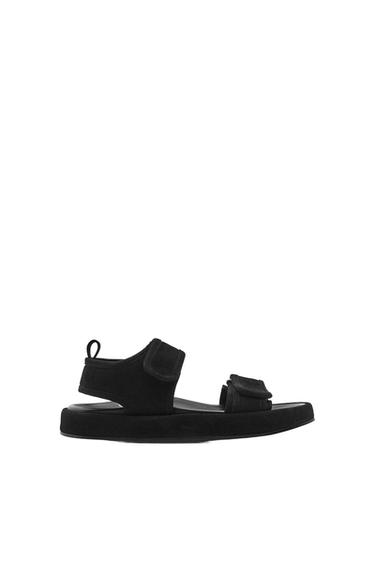 FLAT LEATHER SANDALS