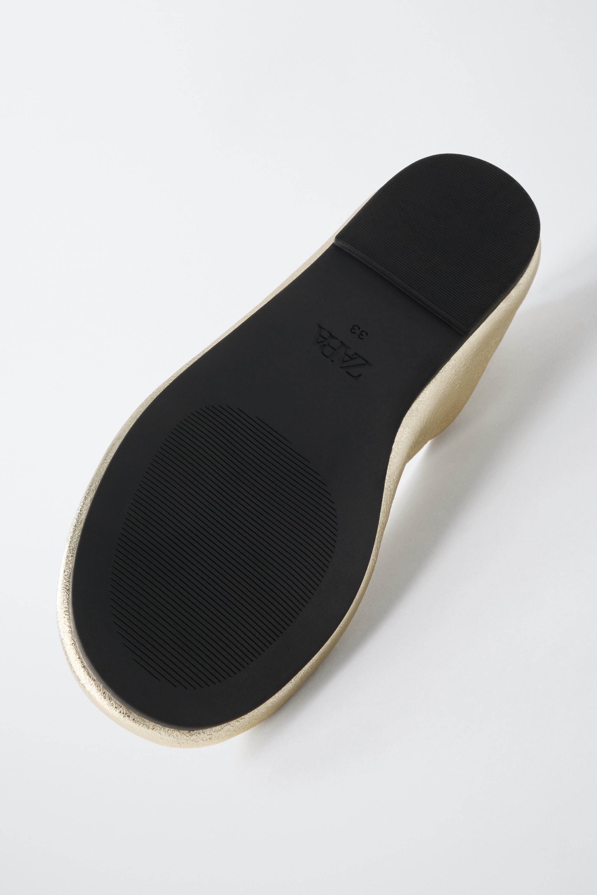METALLIC BALLET FLATS