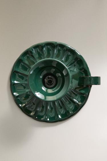 PALMATOIRE FER ASSIETTE ONDULÉE NOËL - Vert de Zara - Image 3