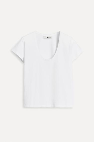 COTTON T-SHIRT 50TH ANNIVERSARY - White by Zara