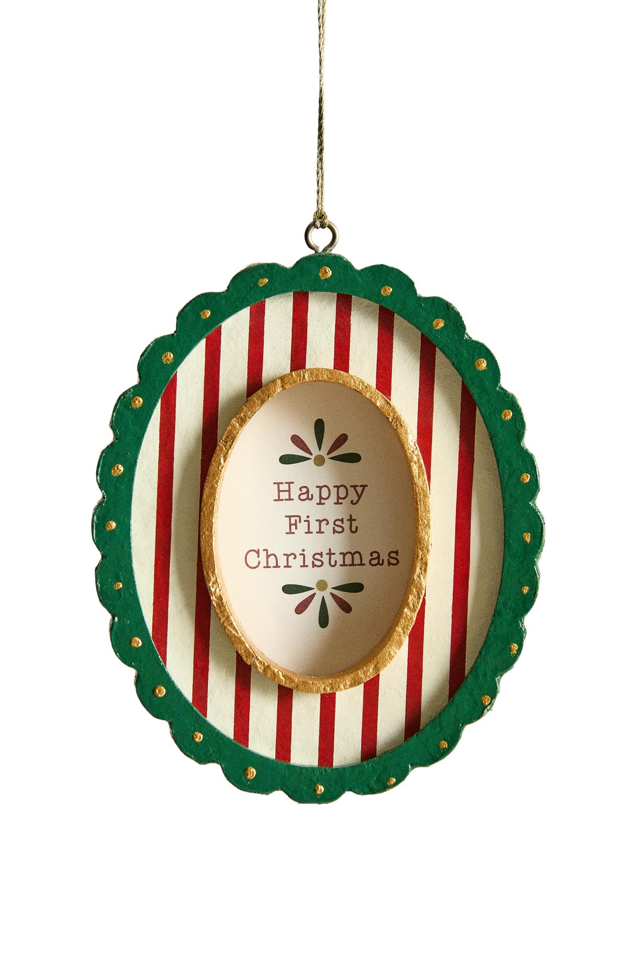 CHRISTMAS TREE PHOTO FRAME ORNAMENT