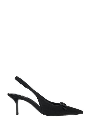 FABRIC BOW HEELS