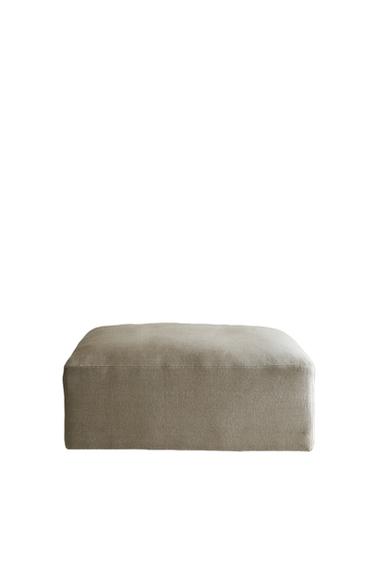 Zara FADED LINEN BEAN BAG CHAIR - Light beige