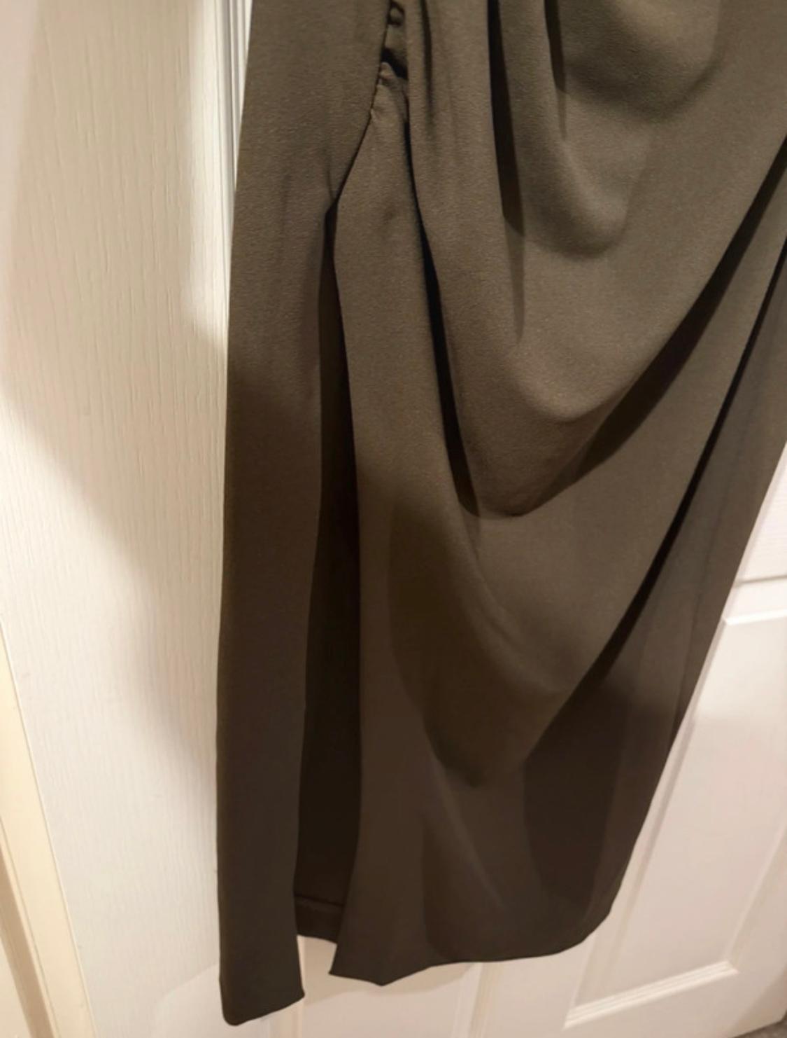 ASYMMETRIC DRAPED DRESS - Image 9