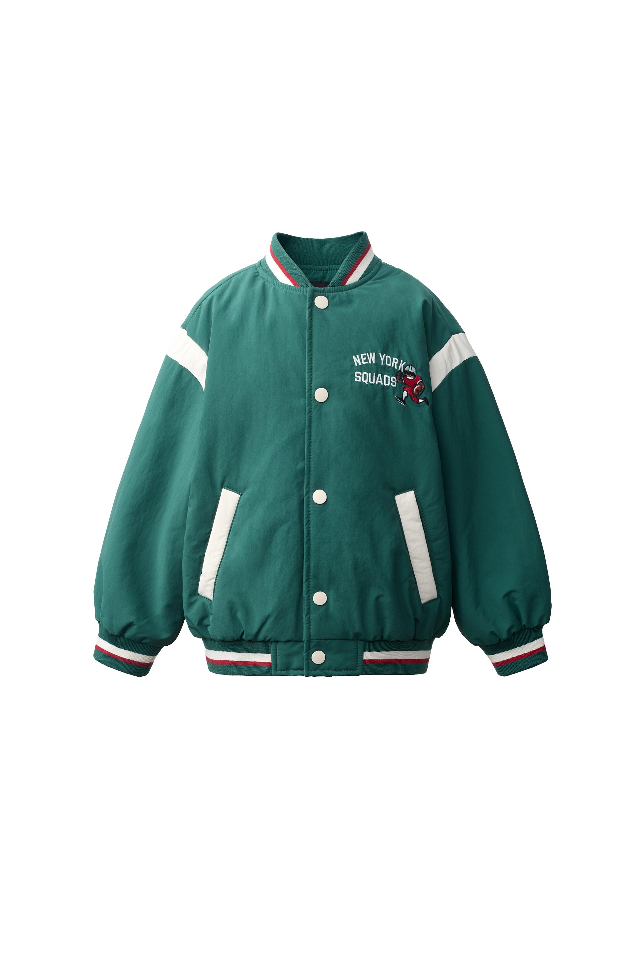 プリント ボンバージャケット - グリーン/ブルー | ZARA Japan / 日本