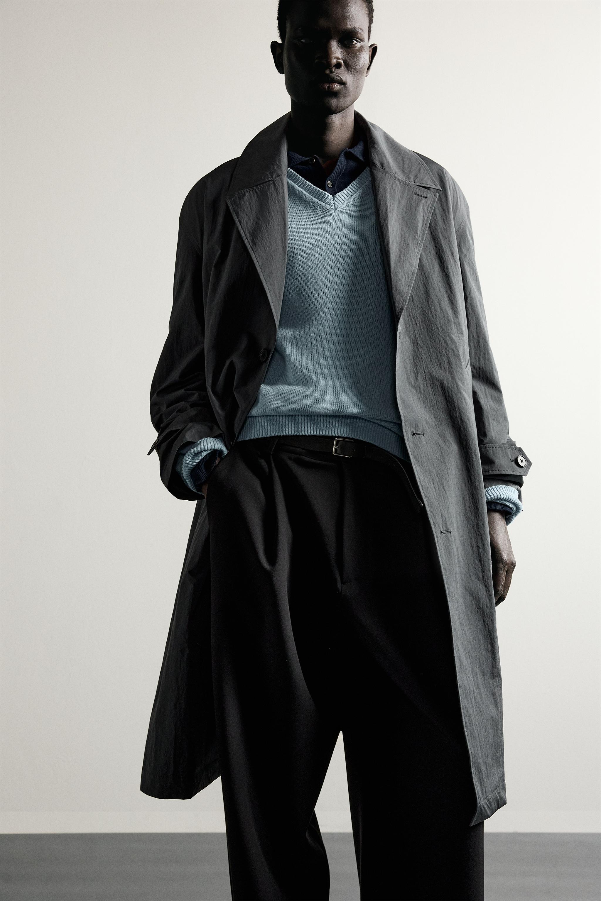 RELAXED-FIT TECHNICAL TRENCH COAT