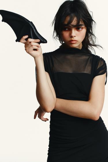 BATWING SLEEVE RIGID MINAUDIÈRE - Black by Zara