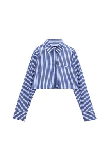 CROP POPLIN SHIRT