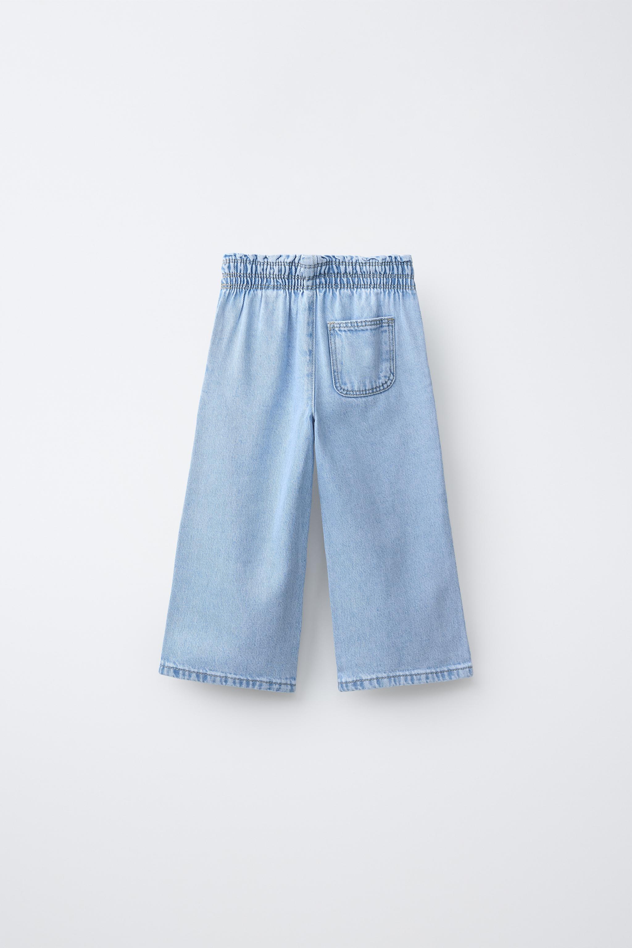 yori ワイドレッグデニムライトブルー ワイドレッグデニムパンツ - ライトブルー | ZARA Japan / 日本