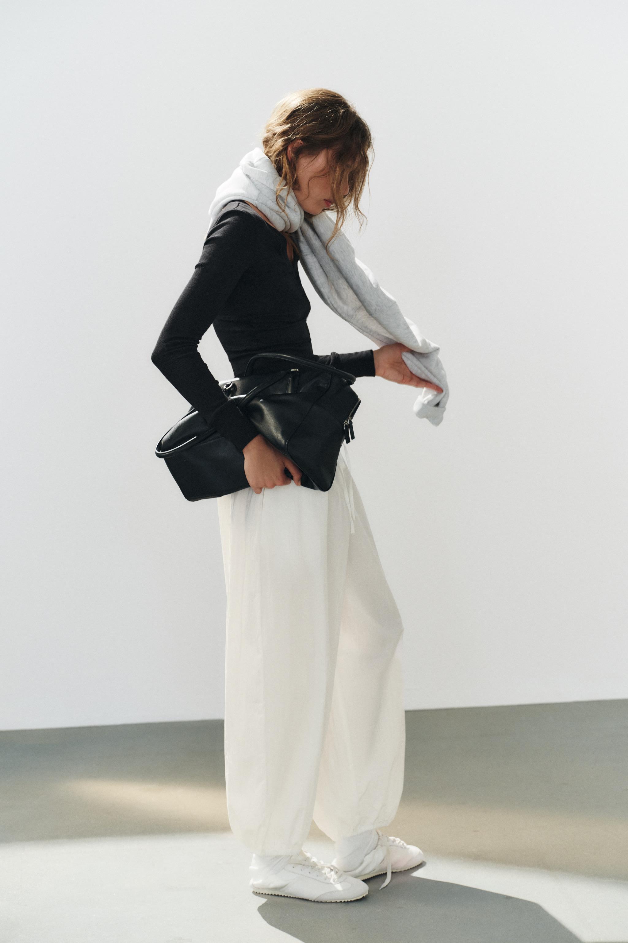 ELASTIC NYLON PANTS