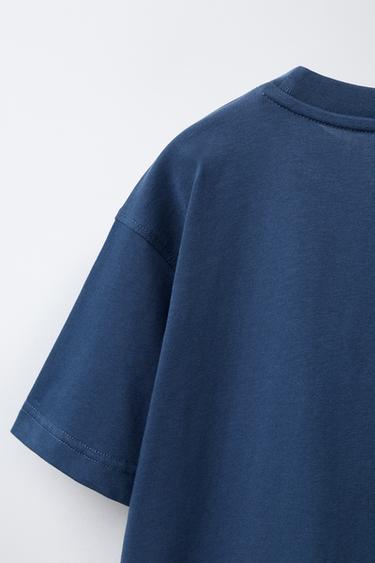 ENSEMBLE T-SHIRT ET BERMUDA MOLLETON BASIQUE - Bleu marine de Zara - Image 4