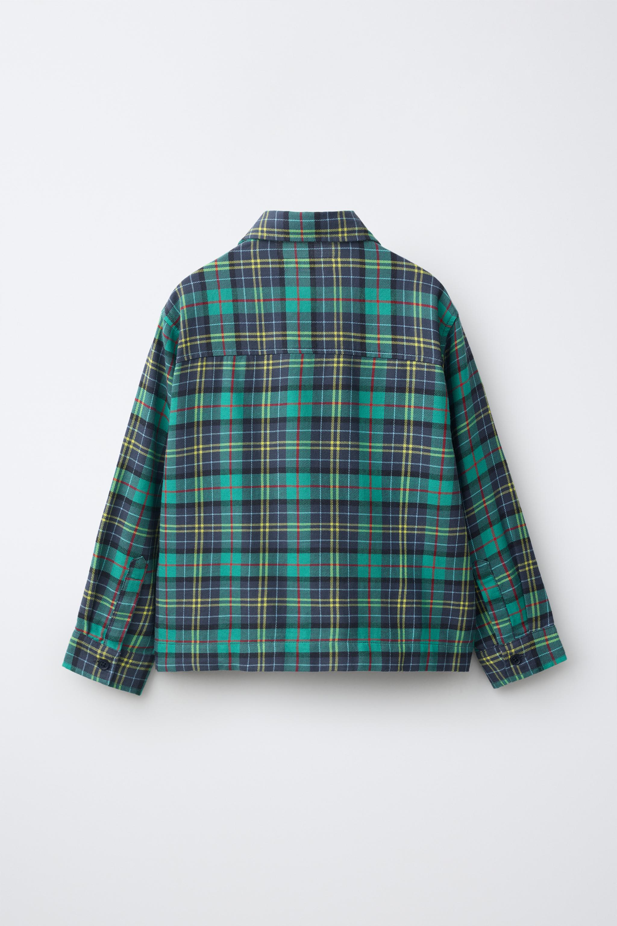 Детские рубашки Zara PLAID POCKET OVERSHIRT — фото 2
