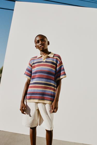 ПОЛО В ПОЛОСКУ КРОШЕ — Разноцветный от Zara