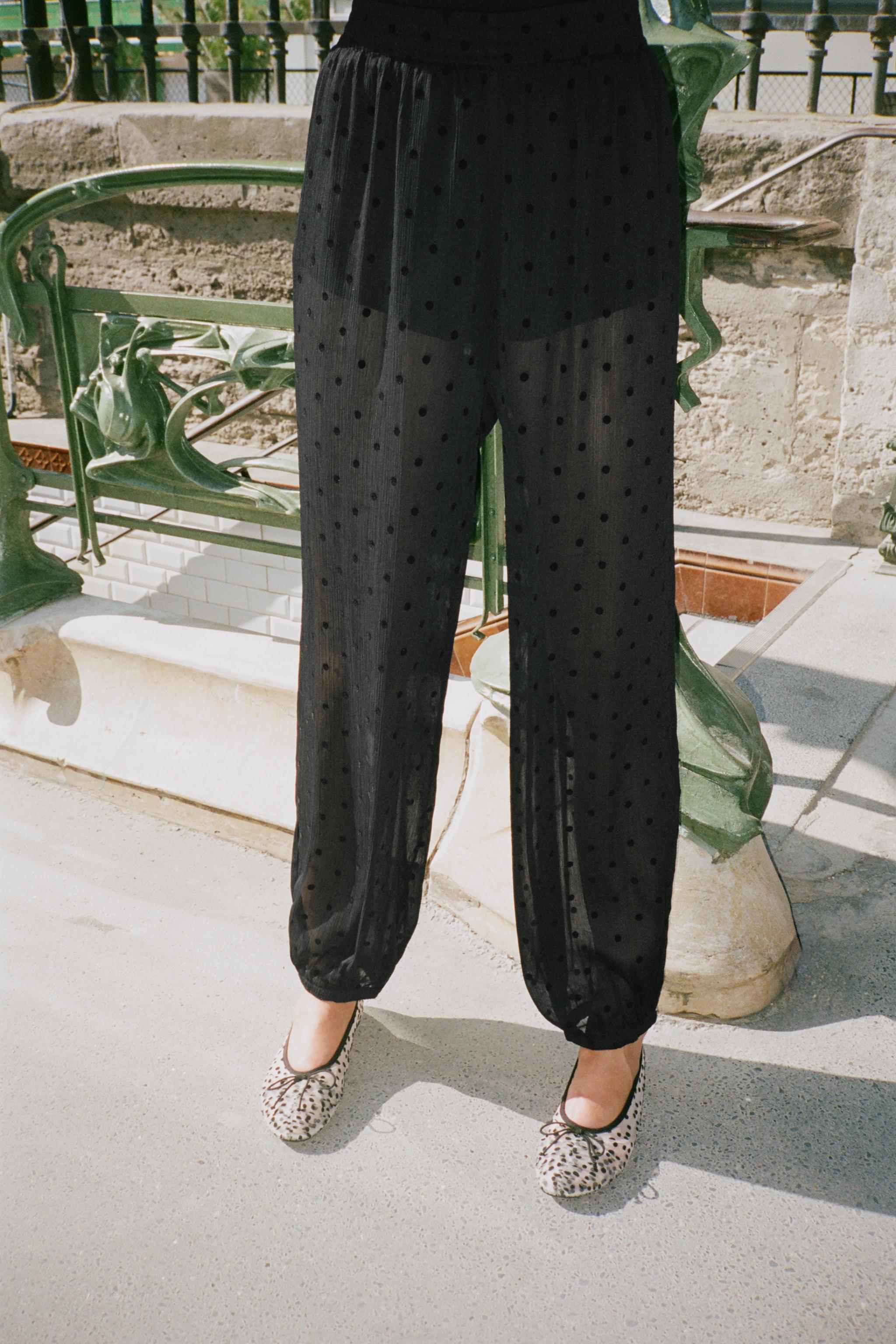 PANTALON BOUFFANT À POIS