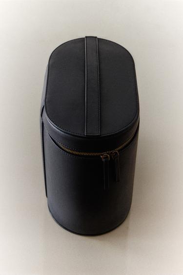 TROUSSE DE TOILETTE CUIR OVALE - Noir de Zara - Image 5