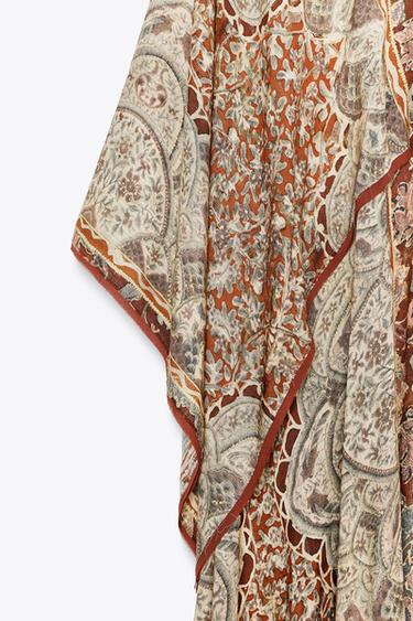 ZW COLLECTION PAISLEY KAFTAN DRESS - Printed by Zara - Image 9