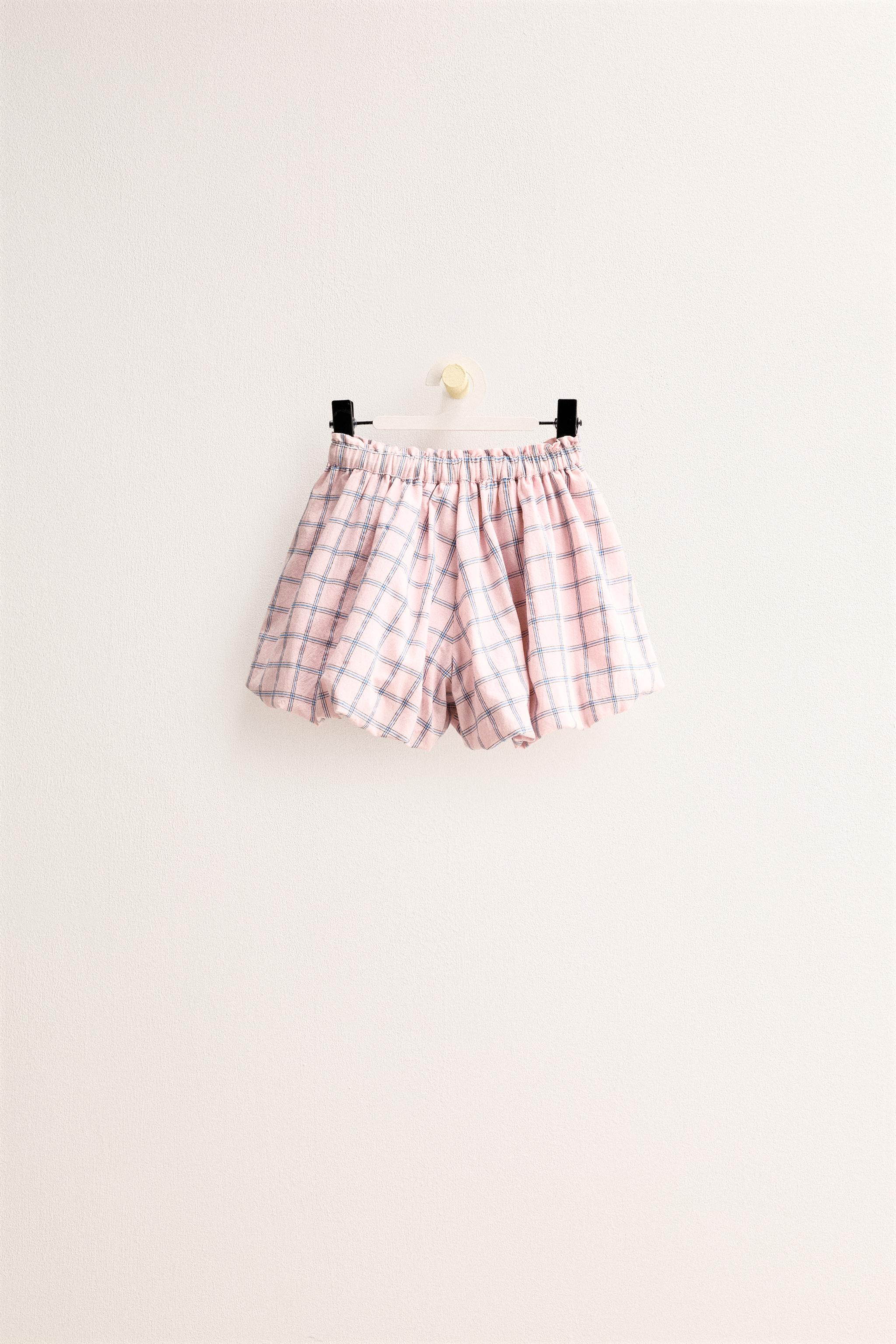 ZARA TIMELESS - SHORT À CARREAUX BALLON
