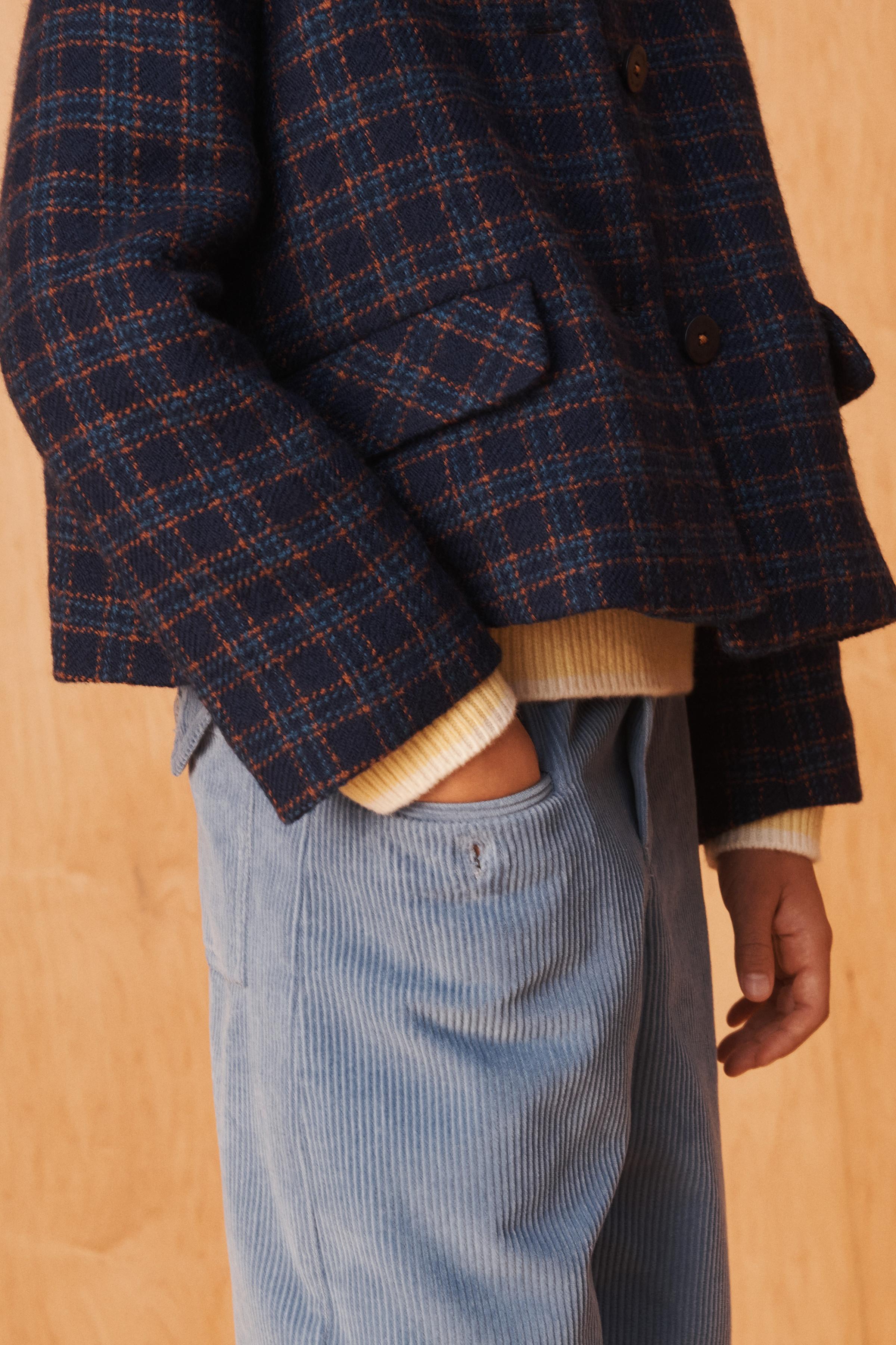 LIMITED EDITION WOOL PLAID COAT