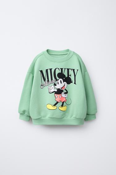 SWEAT IMPRIMÉ MICKEY MOUSE © DISNEY - Vert clair de Zara
