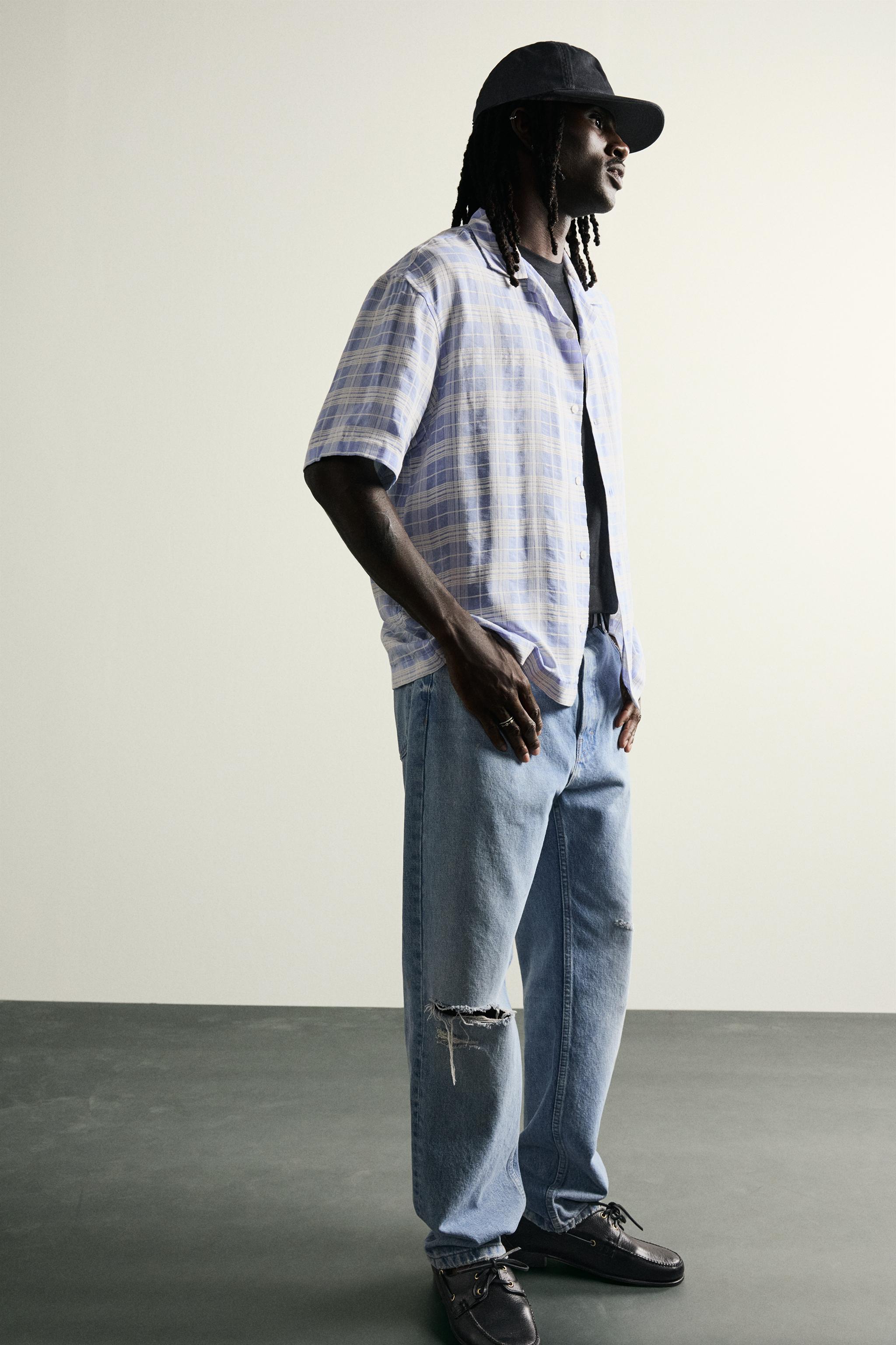 CHEMISE EN JACQUARD À CARREAUX