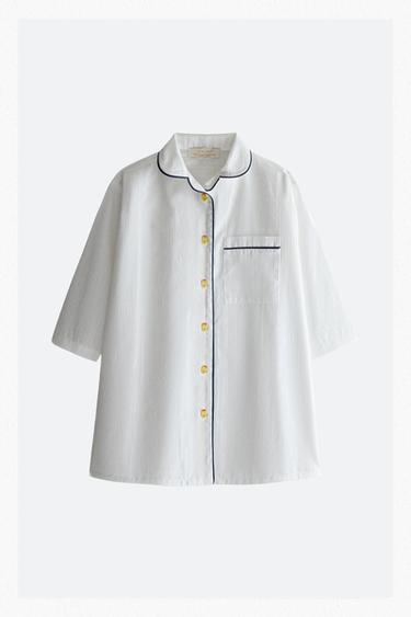 KIDS' LIMONCELLA X THE ANIMALS OBSERVATORY NIGHTDRESS - Oyster-white by Zara