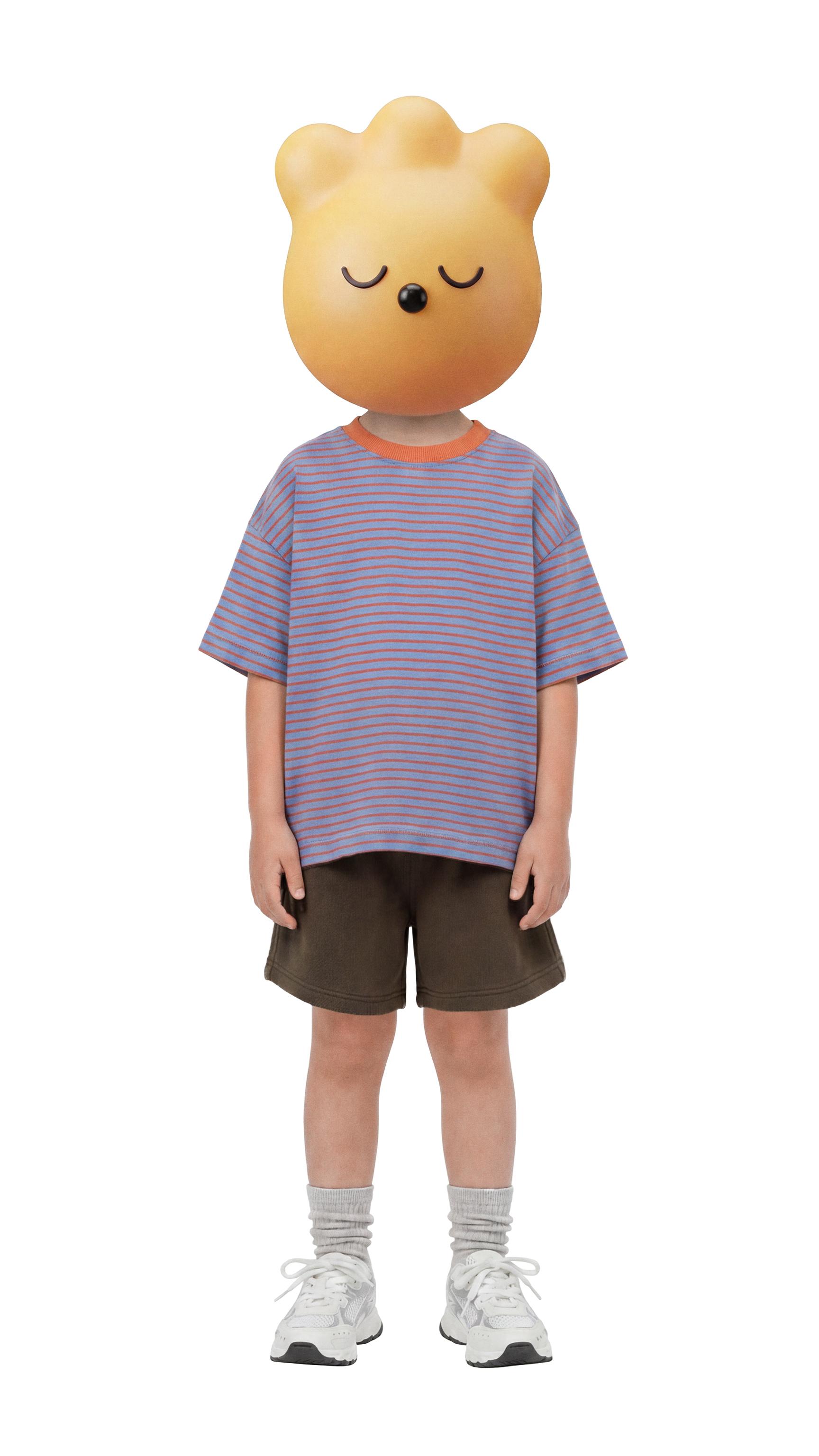 PLAIN PIQUÉ SHORTS — Brown