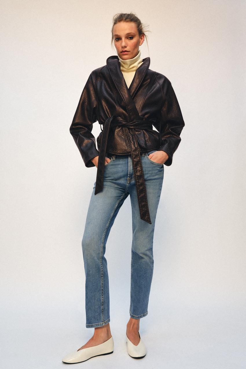 ZWコレクション ミッドライズ ブーツカットジーンズ - ブルー | ZARA 