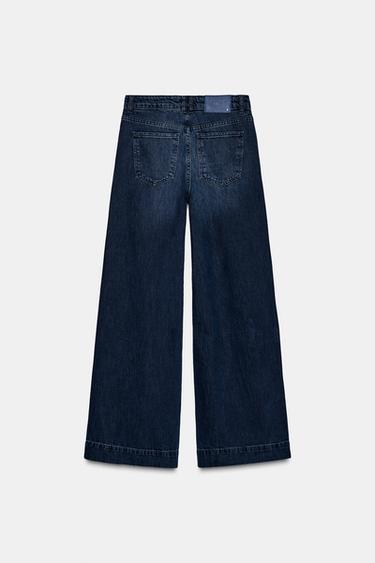 Z1975 LOOSE WIDE-LEG HIGH-WAIST JEANS - Blue by Zara - Image 8