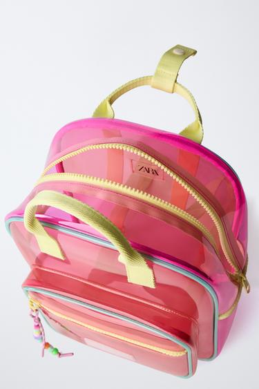 SAC À DOS EN VINYLE - Rose de Zara - Image 3