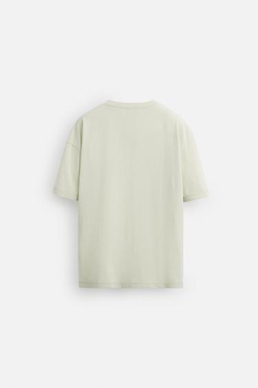 FADED SLOGAN T-SHIRT - Light grey by Zara - Image 7