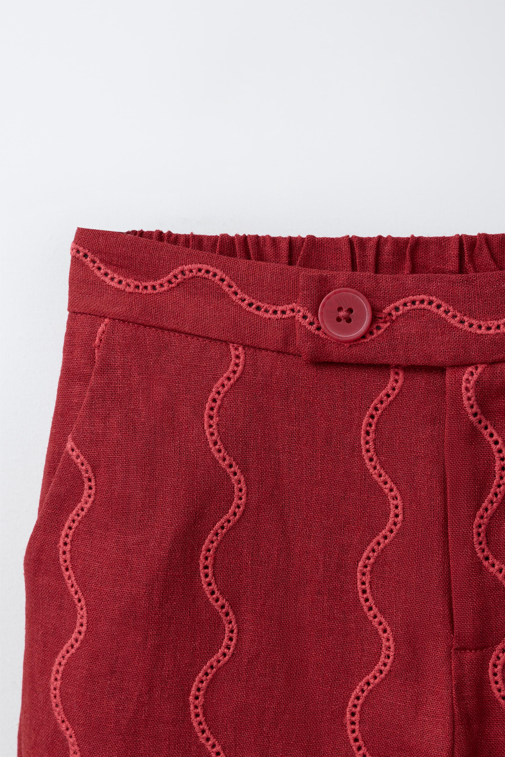 PANTALON WIDE LEG ONDES AVEC LIN