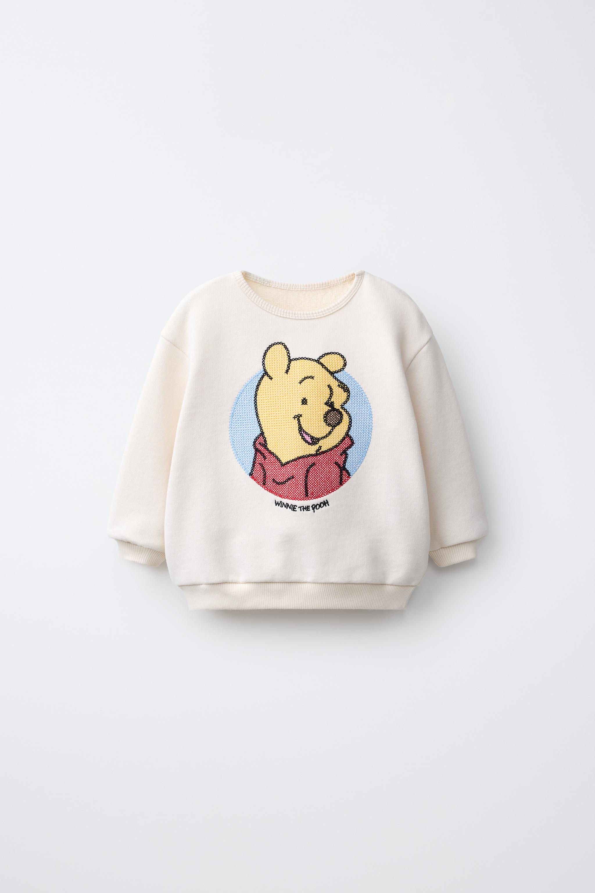 Детские худи Zara WINNIE THE POOH © DISNEY EMBROIDERED SWEATSHIRT — фото 2