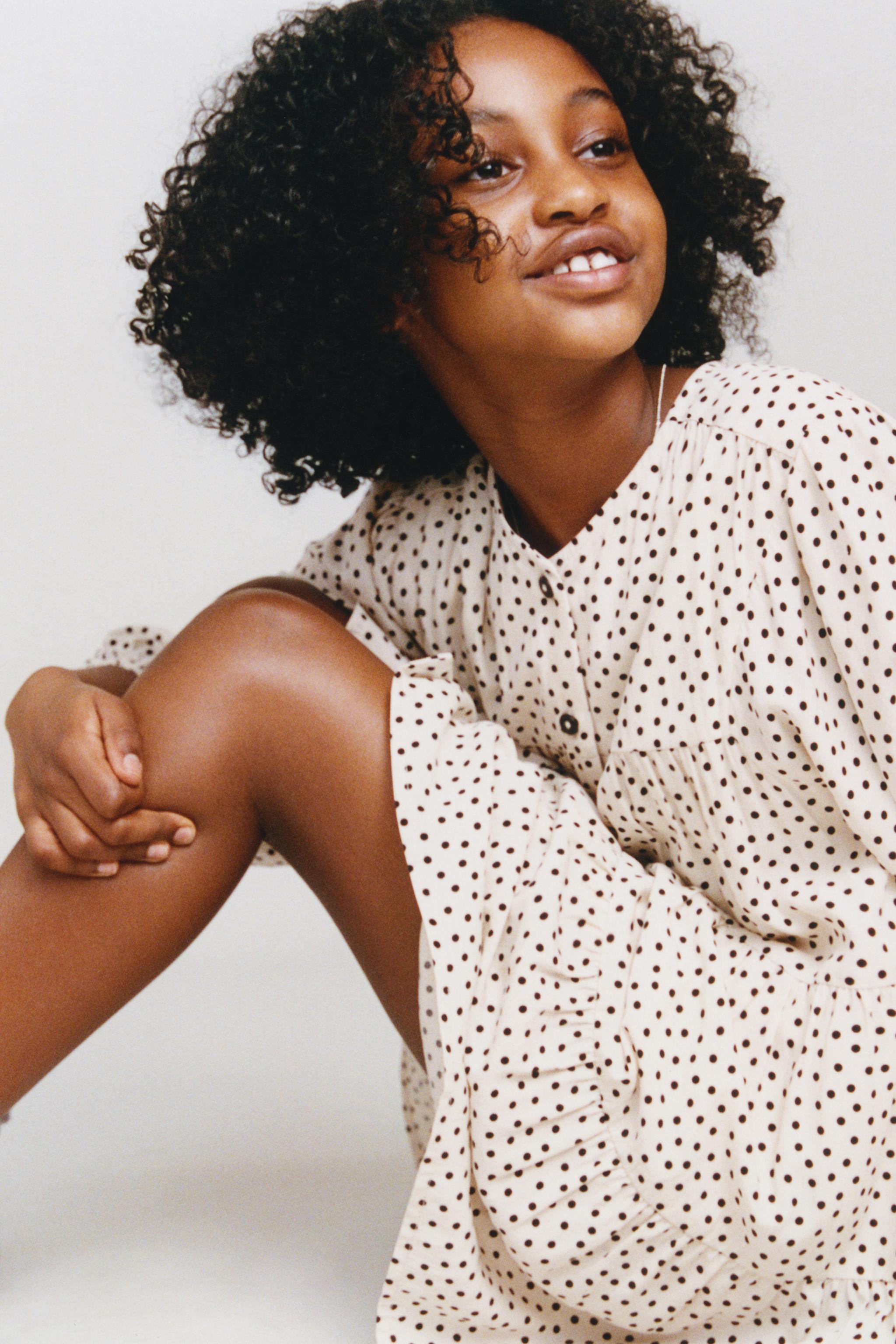 POLKA DOT PANEL DRESS