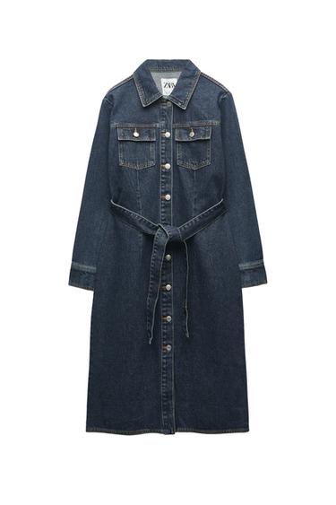 DENIM MIDI DRESS