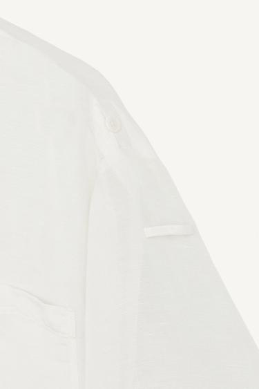 STRPPD SHRT - Bleu / Blanc de Zara - Image 6